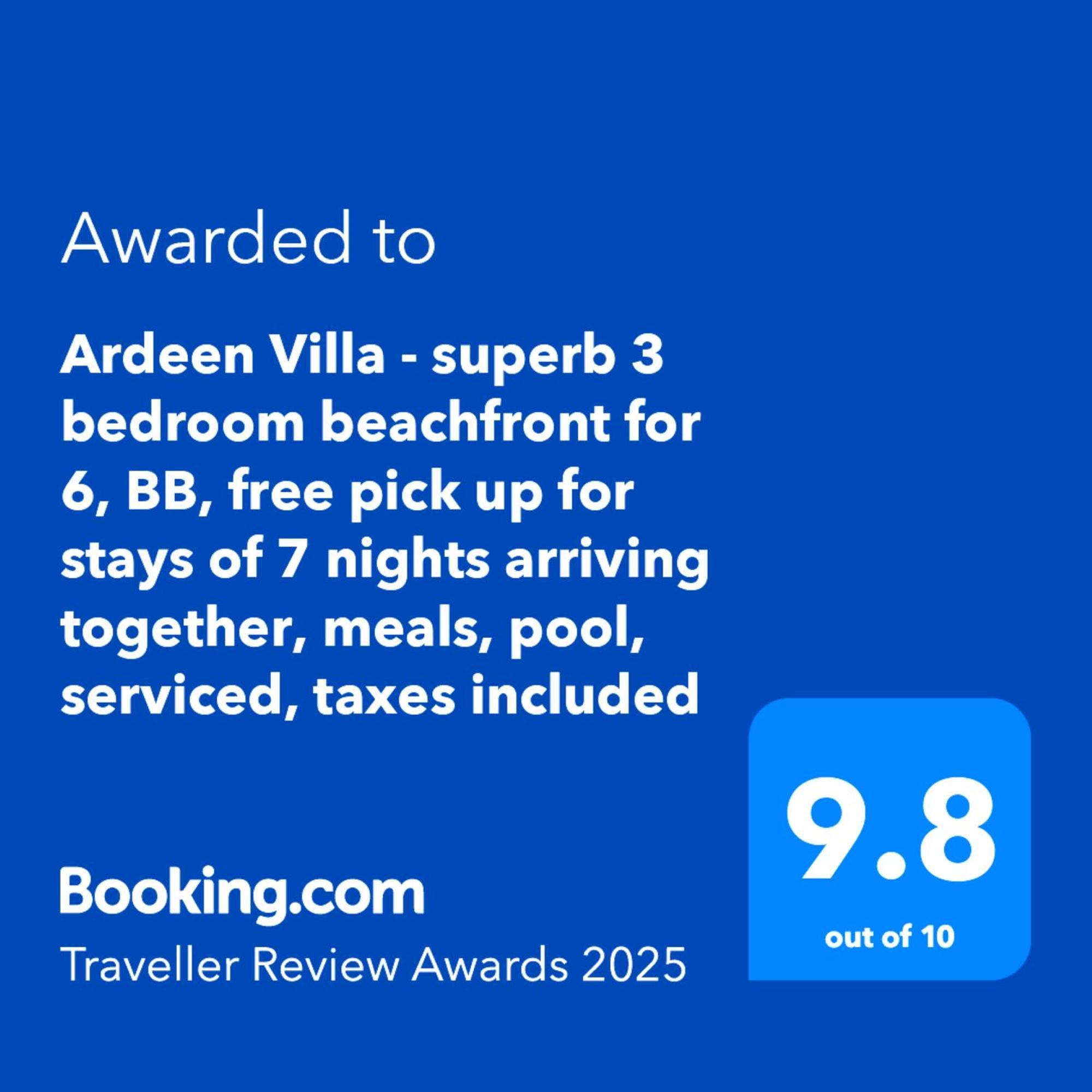 Ardeen Villa - Superb 3 Bedroom Beachfront For 6, Bb, Free Pick Up For 7 Night Stays Arriving Together, Fully Serviced, Taxes Included Tangalle Ngoại thất bức ảnh